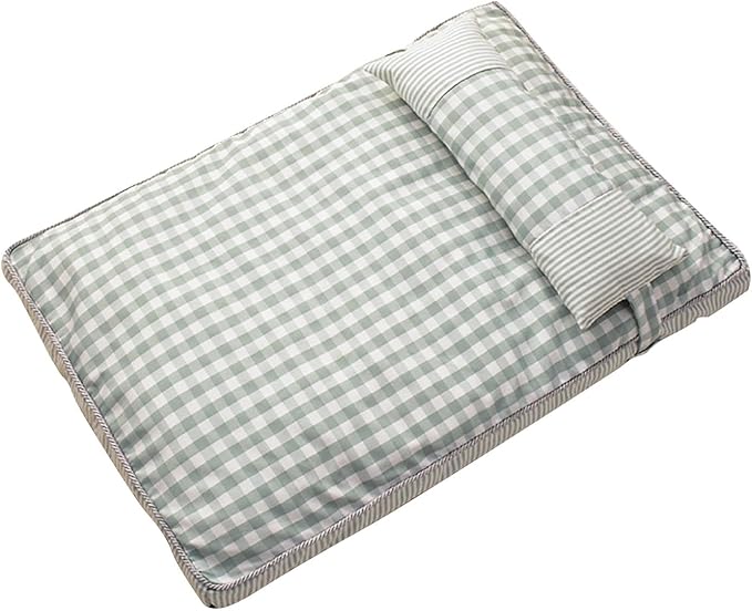 Dog Sofa Bed, Removable Washable Cover, 4 Season Universal, Soft Plush Plaid Cat Bed, Comfortable Pet Supplies (S)