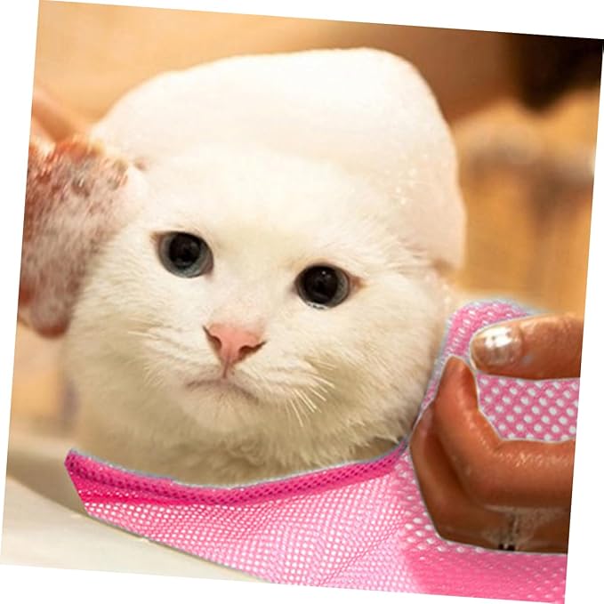 Multi-Function Cat Grooming Bag Breathable Pet Bathing and Nail Trimming Pouch for Cats and Kittens Efficient Design for Washing Medicine Administration and More