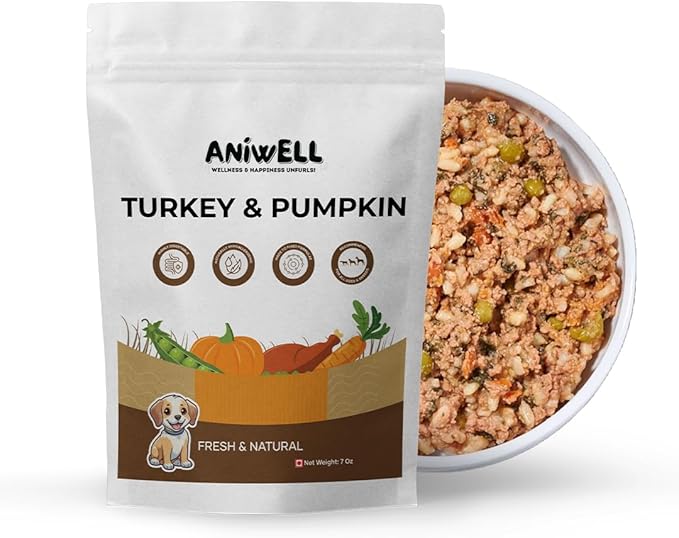 Fresh Food: Made with Real Meat, Veggies & Herbs (Pack of 5) (Turkey & Pumpkin)