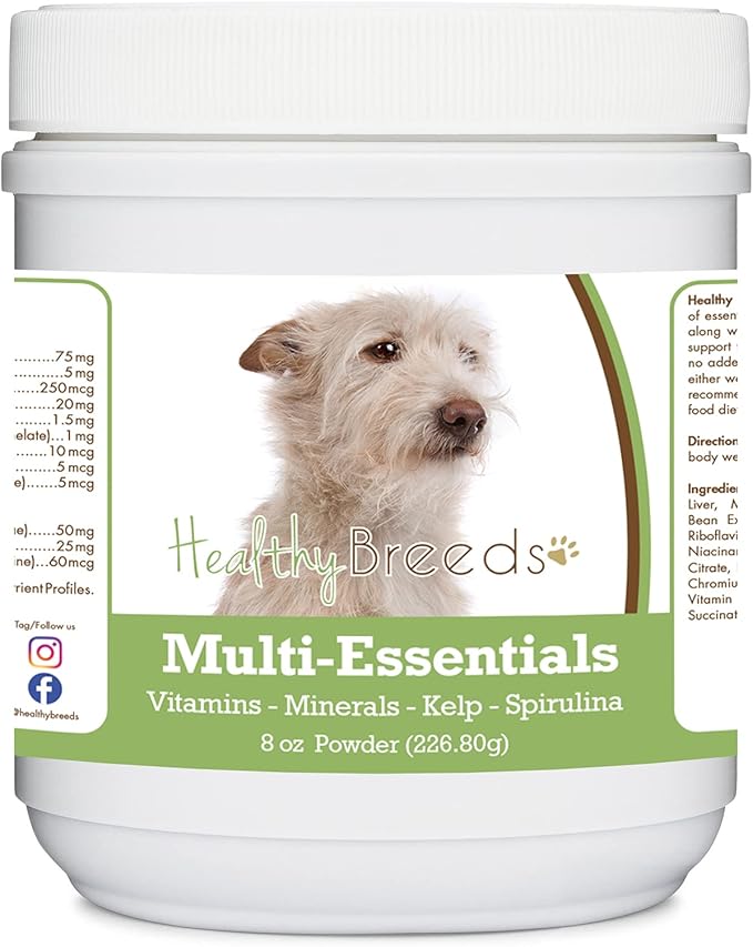 Healthy Breeds Portuguese Podengo Pequeno Multi-Essentials Powder for Dogs - an Ideal Supplement of Vitamins, Minerals & Antioxidants for Your Dog - 8 oz