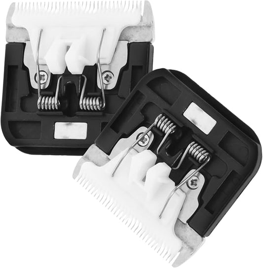 2pcs Dog Clipper Blades Replacement for Electric Pet Trimmers Removable Cutter Heads for Easy Use Compatible with Cat and Dog Grooming Kits Practical Grooming Accessories