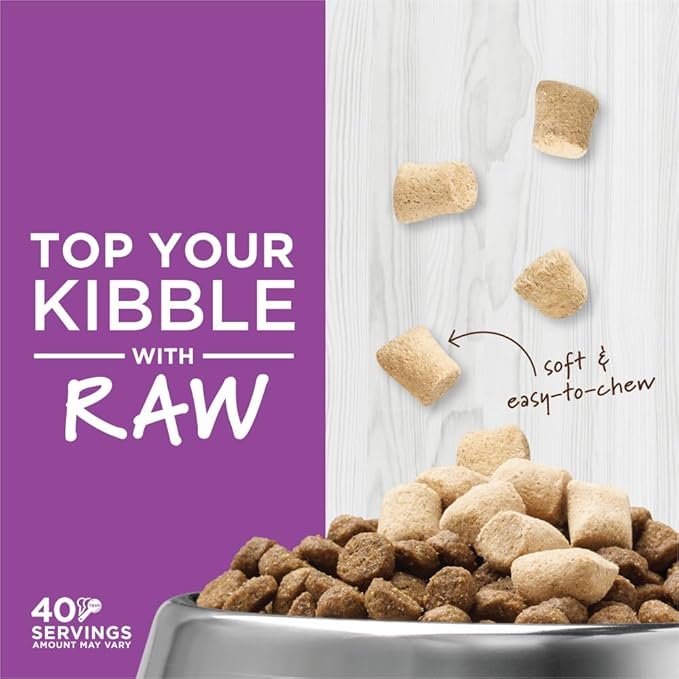 Instinct Raw Boost Mixers Freeze Dried Cat Food Topper, Grain Free - Farm-Raised Rabbit, 6 oz. Bag