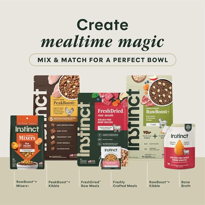 Instinct Freshly Crafted Meals, Dog Wet Food or Topper - Cage-Free Chicken, 11 oz. Carton
