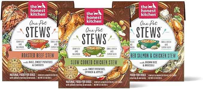 The Honest Kitchen Human Grade One Pot Stews: Variety Pack, 10.5 oz x3