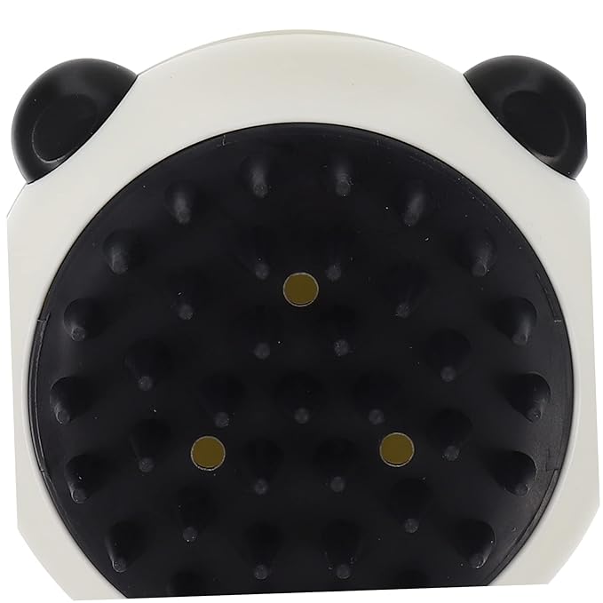 Angoily 2pcs Pet Bath Brushes Wear-resistant Dog Grooming Combs with Panda Design for Shedding and Massage for Dogs and Cats