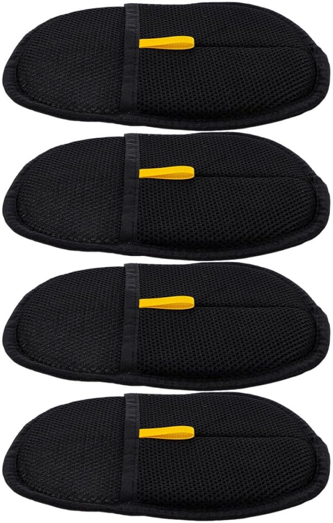 4pcs Pet Grooming Gloves Large Size Dual-Sided Hair Remover Mitts for Cats and Dogs Deshedding Brush Bathing Tool