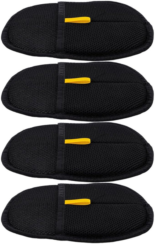 4pcs Pet Grooming Gloves Large Size Dual-Sided Hair Remover Mitts for Cats and Dogs Deshedding Brush Bathing Tool