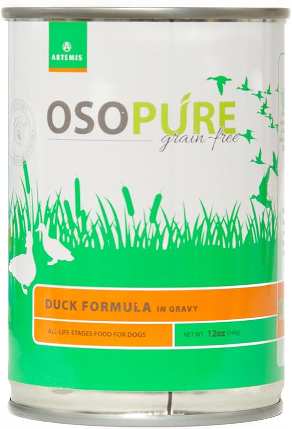 ARTEMIS Osopure Wet Canned Dog Food (Duck, 12 Cans)
