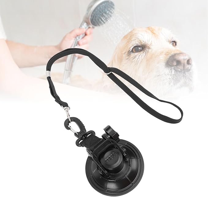 Zerodis Other Hiking Camping Supplies Adjustable Pet Bathing Leash with Suction Cup for Dog Cat Shower Grooming Bath Dog Bathing Tether (Large)