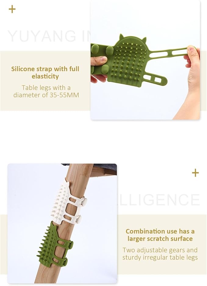 Cat Wall Brush - Selff Grooming Cat Brush, Adjustable Wall Corner Silicone Selff Scratcher | Cat Corner Brush, Portable Massage Brush, Soft Face Scratcher Brush for Dogs, Kittens, Puppies, Table Legs