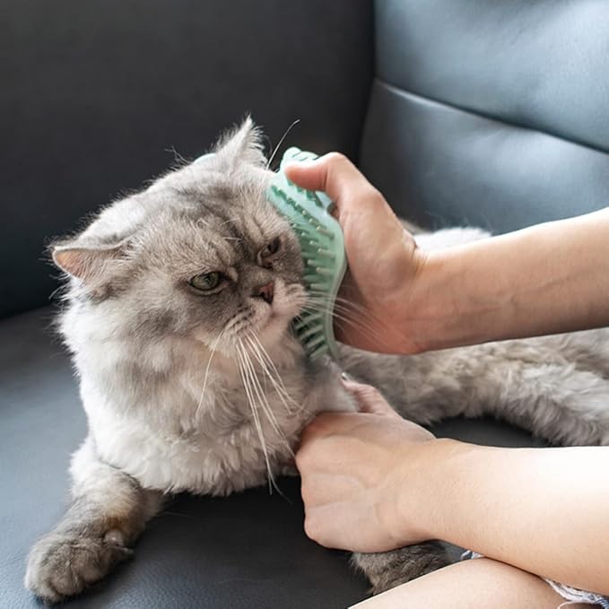 UPKOCH Cat Corner Massaging Comb Rubber Cat Grooming Tool for Self-massage Hair Removal Wall-mounted Portable