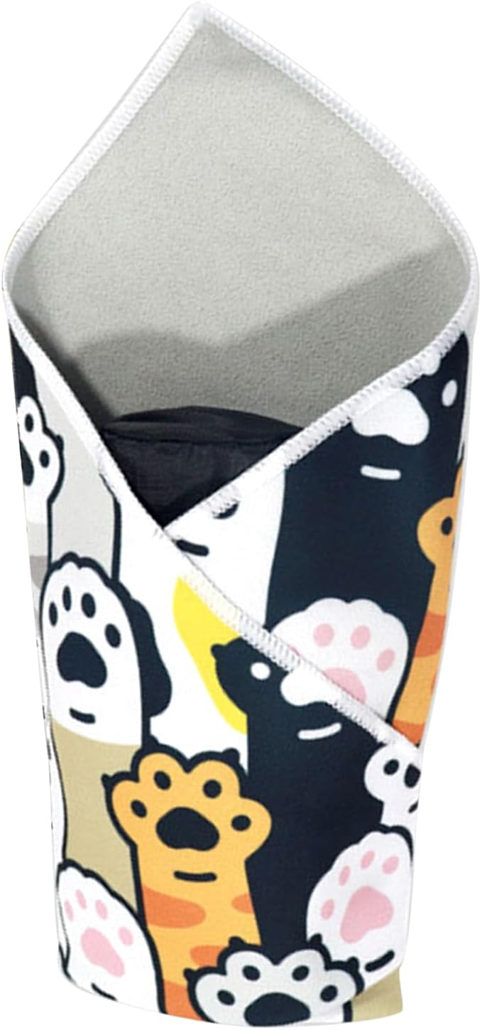 Cat Wrap for Cutting Nails - Self-Adherent Cat Burrito Wrap for Nail Trimming | Anti-Scratch Control Multifunctional Anti-Escape Washing Grooming Indoor Clip Nails Clean Ears Animal Trimming Clipping