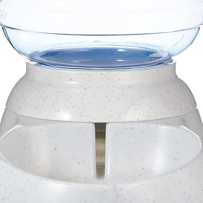 Amazon Basics Gravity Pet Water Dispenser for Cat and Dog, Easy to Clean, 1 Gallon Capacity, Small, Gray