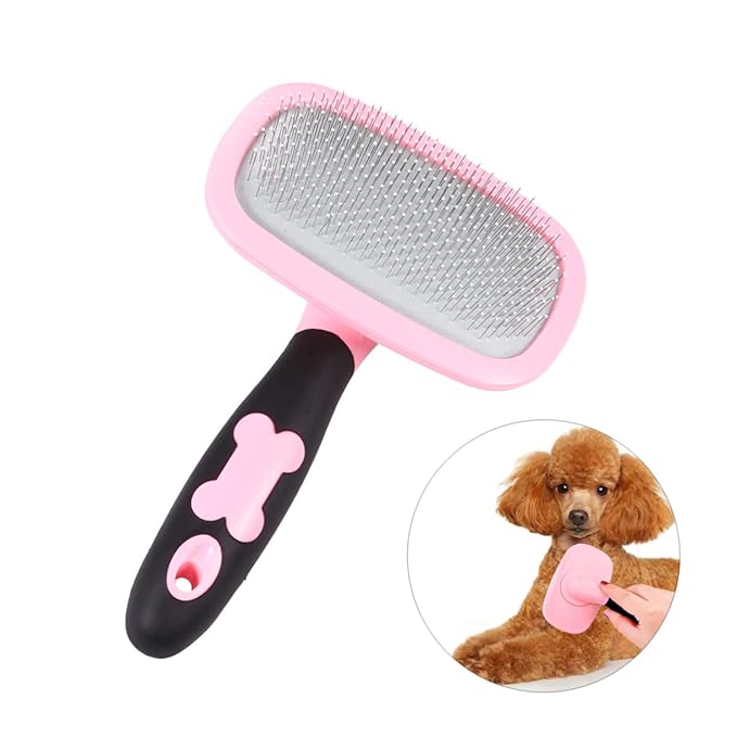 Yardwe Pet Hair Comb Rotation Cat Grooming Tool Dog Brush for Shedding Massager Comb Easy Cleaning