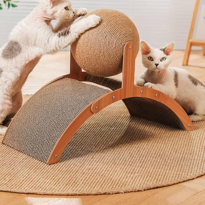 Scratch pad for Cats，cat Scratching Post，Cardboard cat Scratcher，Kitten Scratcher，sisal cat Scratching Board，cat Scratch pad-FANJUN-AMTECH