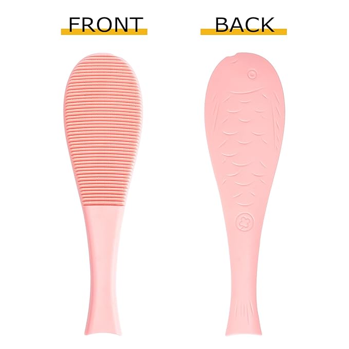 2pcs Fish-shaped Cat Grooming Comb with Massage Spikes Soft Silicone Cat Brush for Removing Loose Fur Indoor Grooming and Shedding Control