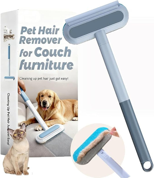 Pet Hair Removal for Furniture, Reusable Hair Remover Tool for Dog and Cat Hair - 17.3Inch Multifunctional Lint Brush Cleaner, Durable, Washable, Gentle on Furniture