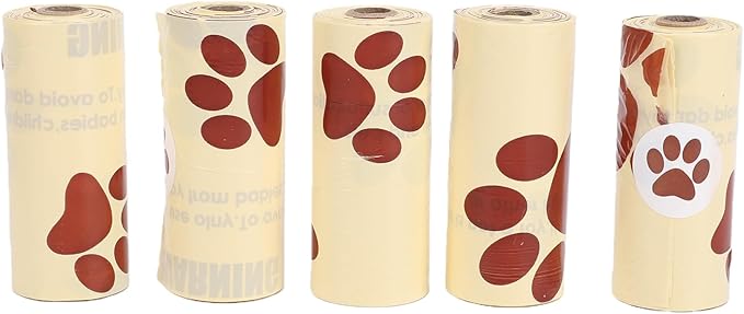 HEEPDD Dog Waste Bags, 18 Rolls Scented Poop Bag with Dispenser and Clip, Thick Leak Proof Cleanup Bags for Pet Dog Cat, Outdoor Walking Travel Supplies (Milk Scent)