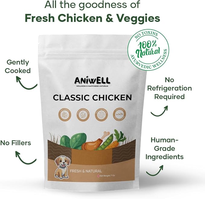 Fresh Food: Made with Real Meat, Veggies & Herbs (Pack of 12) (Classic Chicken)