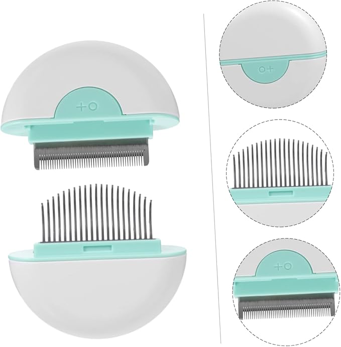 Toyvian Pet Cat Grooming Comb Cat Hair Removal Tool for Shedding Cleaning Lightweight Compact Design for Removing Loose Fur