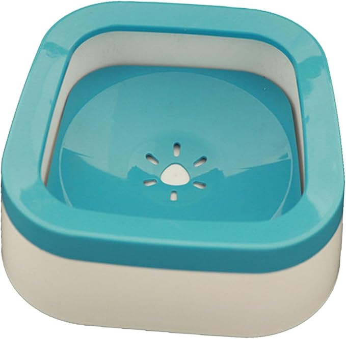 Dog Water Bowl Dispenser Water Feeder for Dogs Feeder Cat Dog Supplies Cat Bowls Water Dispenser for Pet Messy Drinkers Kitten, Blue