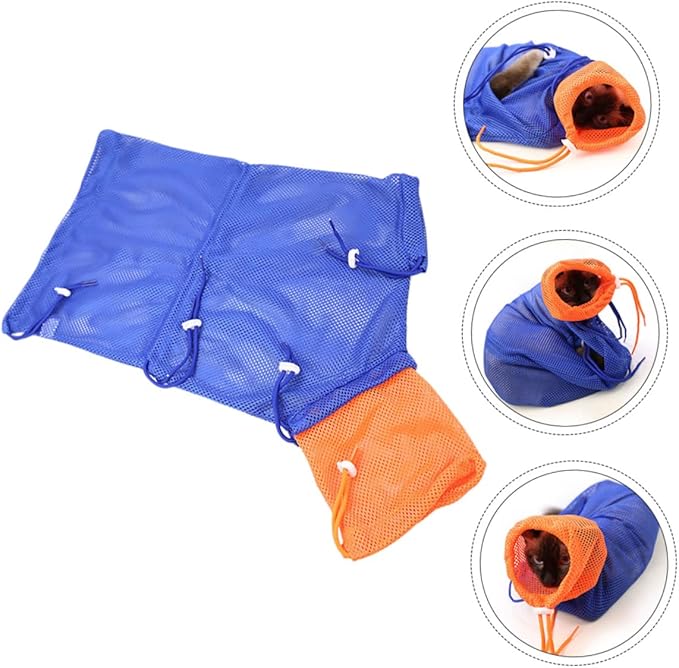 GALPADA Breathable Cat Bathing Bag for and Nail Trimming Adjustable Cat Grooming Net for Easy Bathing and Preventing Scratches