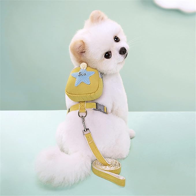 Dog Training Backpack Cute Saddles Bag and Leash for Traveling Travel Camping Camping Dog Saddles Bag Supplies Pet Backpack for Supplies