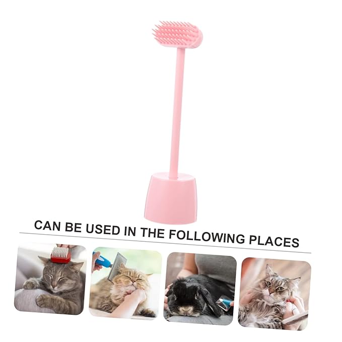 GALPADA Cat Grooming Brush Massage Function Mini Scratch Brush for Cats 1 Piece PET Hair Removal Tool for Shedding and Itching Relief