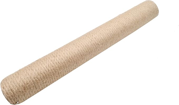 24inch Natural Wood Sisal Cat Scratching Post Replacement Pole Part for Tower Climbing Scratcher Large 3.54" Dia,DIY Cat Tree Pole Toy Extension Spare Post