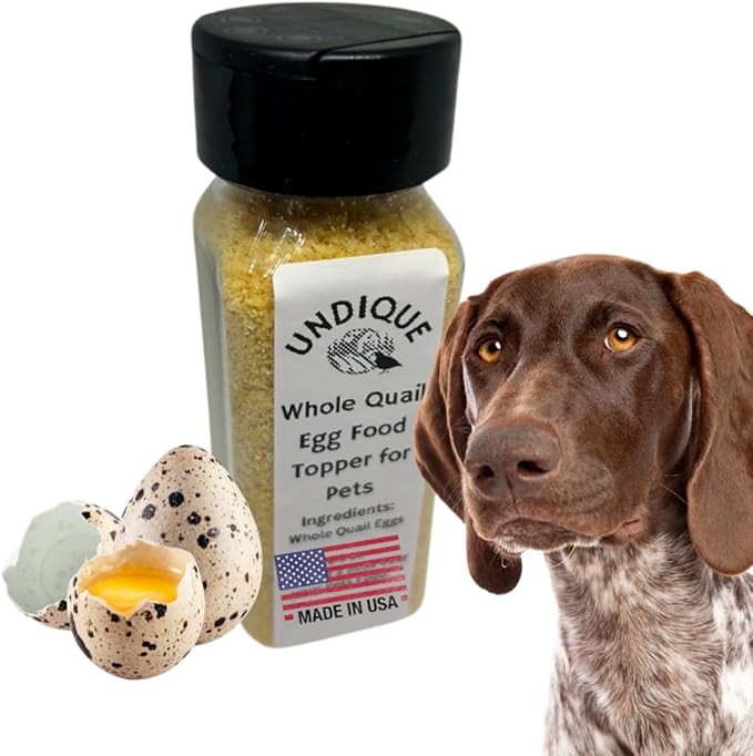 Undique Quailicious Boost Pet Food Enhancer - Healthy Dog Food Topper with Whole Quail Eggs - Pet Health Supplements for Energy, Immune Function, Shiny Coat & Skin - Omega-3 & Omega-6 Rich