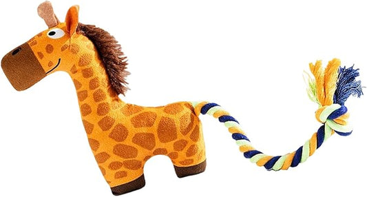 Lovely Plush Squeak Stuffed Toy Interactively Plush Bites Teeth Grinding Puppies Training Supply Pet Dog Chew Squeak