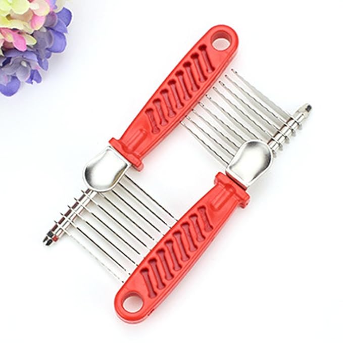 Dog Dematting Comb Rake Detangler Brush for Dogs Stainless Steel Grooming Comb Cats Pets Matted Fur Removal on Undercoat Tool Pet Supplies Red