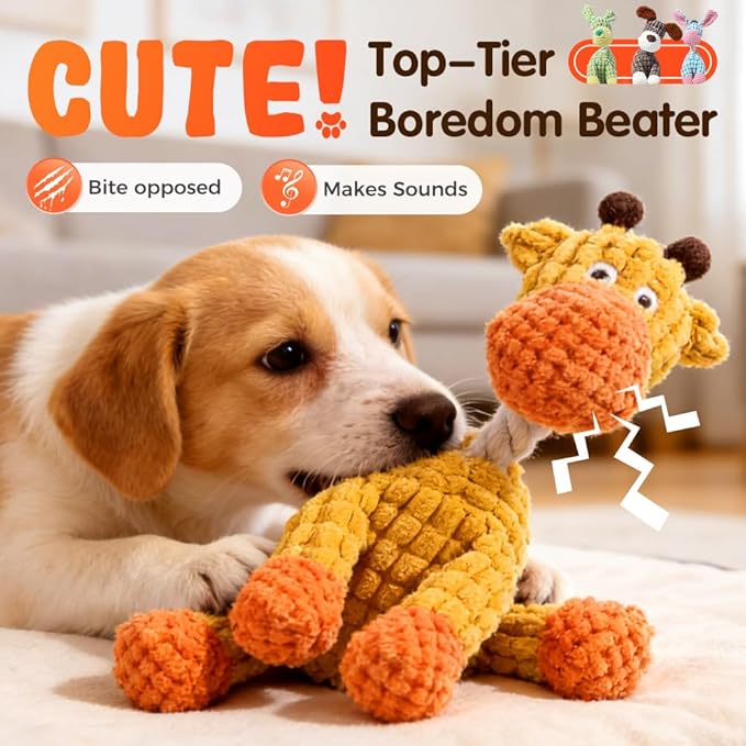 Dog Toys for Aggressive Chewers, 2026 New Durable Indestructible Dog Toy, Squeaky Interactive Puppy Toys for Small Medium Large Pets Cats Dogs to Keep Them Busy (A-Green)