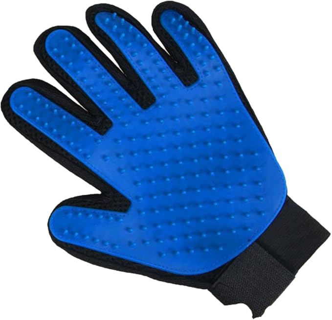 Cat Grooming Gloves, pet Hair Removal Tools, Dog Hair Remover (Blue [Left-Hand 10-Piece Set)