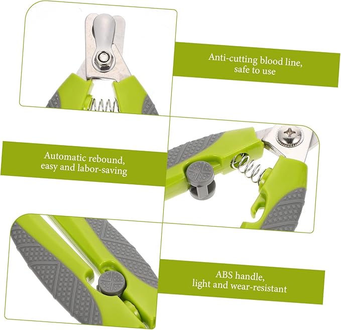 BESPORTBLE Portable Pet Nail Clipper for Dogs and Cats Ergonomic Design Comfortable to Hold Suitable for Home Grooming and High Sharpness Blades for Safe Trimming