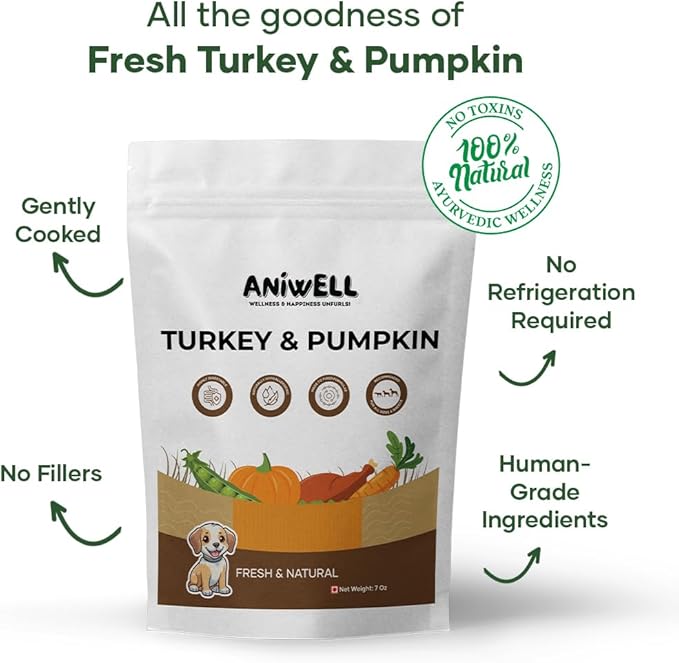 Fresh Food: Made with Real Meat, Veggies & Herbs (Pack of 12) (Turkey & Pumpkin)