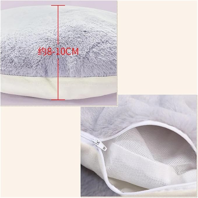 Cat Bed House Soft Plush Kennel Puppy Cushion Small Dogs Cats Nest Winter Warm Sleeping Pet Dog Bed Pet Mat Supplies(S 40x40x31cm)