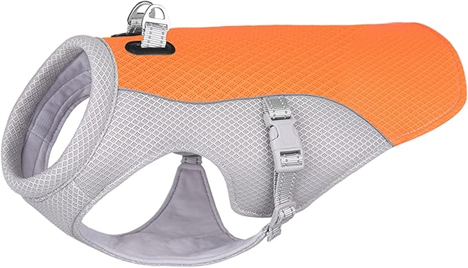 Dog Cooling Clothes Pet Vest Breath-able Mesh Fast-Dry with Reflective Strip Dogs Supply Mesh Fabric Clothing Lightweight for Dogs