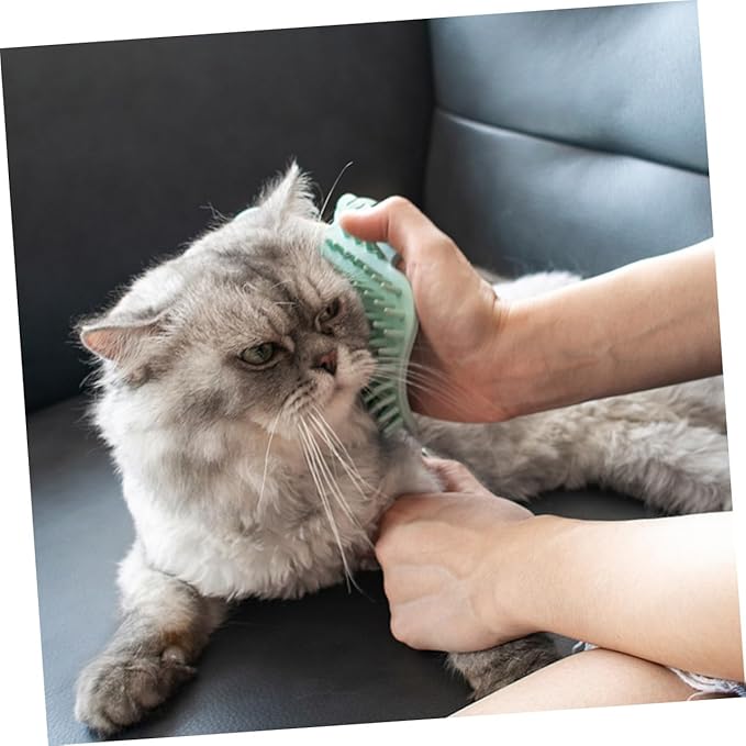 GANAZONO Cat Corner Massage Comb Wall-mounted Cat Self Groomer with Natural Wood Material and Catnip for Indoor Pet Grooming and Itch Relief Random Color