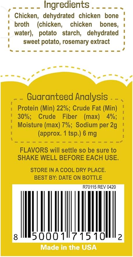 Flavors Food Topper for Dogs, Chicken Recipe, 3.1-Ounce