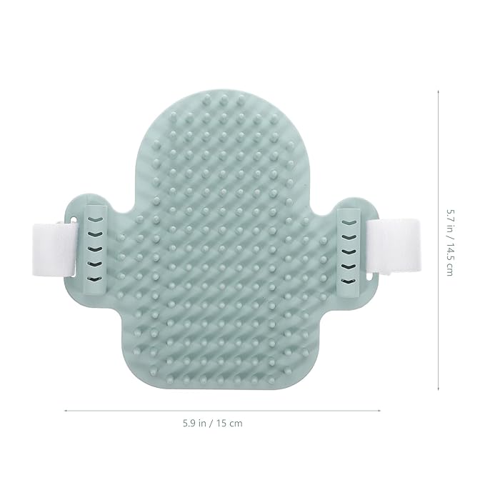 Cat Massaging Comb and Kitten Self Grooming Tool Wooden Corner Scratcher with Silver Vine Green Cat Grooming Supplies Random Color