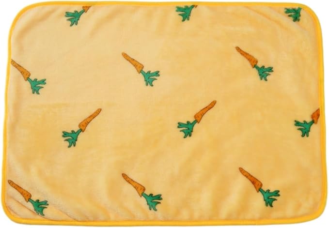 Dog Bed Mat Blanket Soft Cozy Pet Cushion for Small Large Dogs Spring Autumn Warm Travel Mats French Bulldog Chihuahua Supplies (Carrot Print,80 x 100cm)