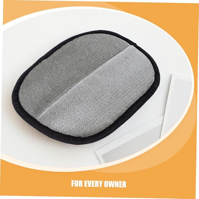 Hemoton 4PCS Pet Hair Removal Gloves Reusable Dual Sided Grooming Tool for Cats Dogs Shedding with Static Prevention for Cleaning Furniture Carpets