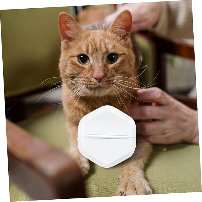 Cat Grooming Brush and Massage Tool Pet Hair Removal Comb for Cats and Dogs for Daily Use and Bath Ivory White