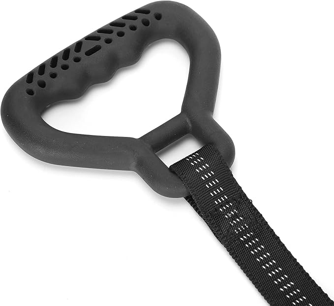 Heavy Duty Dog Leash Collar Set, Adjustable Nylon Leash with Soft PP Handle, Durable Rope Leash Collar for Small Medium Large Dogs, Pet Supply with Shock - Absorbing (Black)