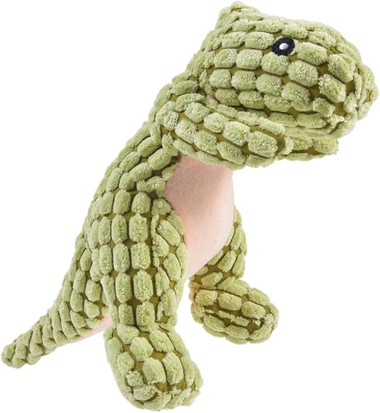 Cats and Dogs Pet Plush Dinosaur Toys Interactive Dog Chew Toys Plush Stuffing Pet Supplies Dog Toys for Small Dogs(Black)