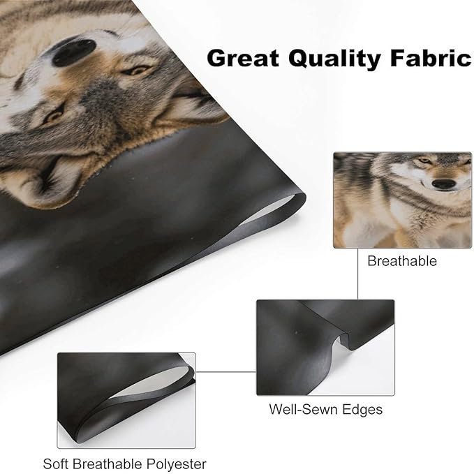 Dog Bandana Spring Pet Scarf Adjustable Triangle Pack of Wolves Printing Dog Bib Washable Polyester Puppy Bandana for Small Medium Large Dogs Cat Birthday Party Supplies