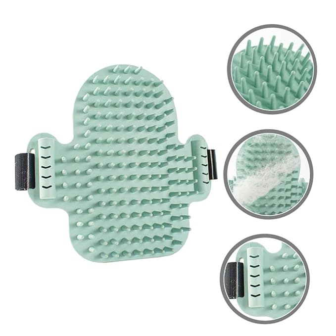 BESPORTBLE Cat Self Grooming Massaging Comb with Wood Actinidia Stem Corner Scratcher Rubber Brush for Kitten and Adult Cats for Wall Use Random Color