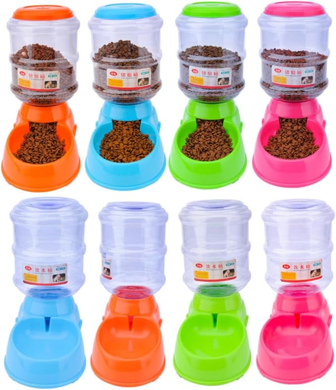 Dog Cat Automatic Feeder 3.5l Pet Water Bowl Filtered Drinking Fountain Spill Leakproof -Slip Pad Easy to Assemble