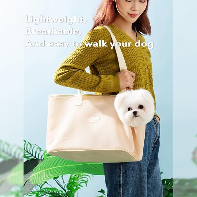 KAMEIOU Breathable Mesh Cat Small Dog Purse Carrier Tote Bag for Small Dogs Pets Outdoor Pet Purse Carriers for Puppy Cat Small Dog Tote Soft-Sided Bag for Small Dogs Rabbits Cats Carrier Outcrop Bag